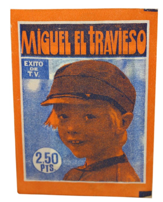 Sobre de cromos de Miguel el travieso