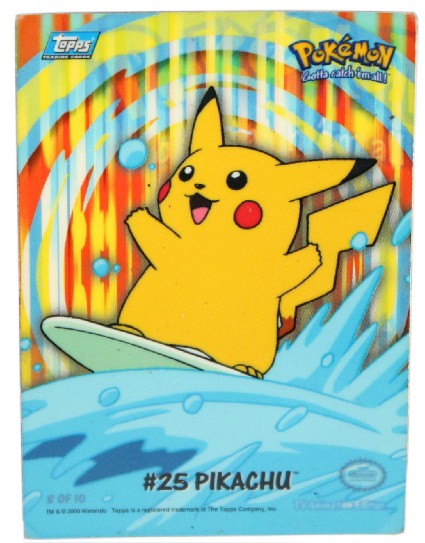 Card Pikachu Nintendo 2000 25 Topps